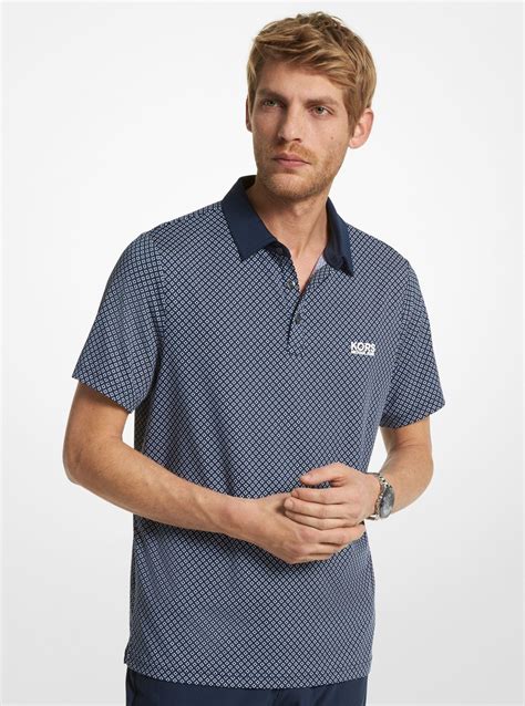 michael kors blue polo shirt.